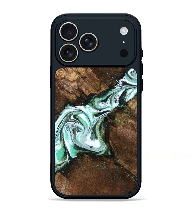 iPhone 17 Pro Max Wood Phone Case - Yuliana (Green, 798112)