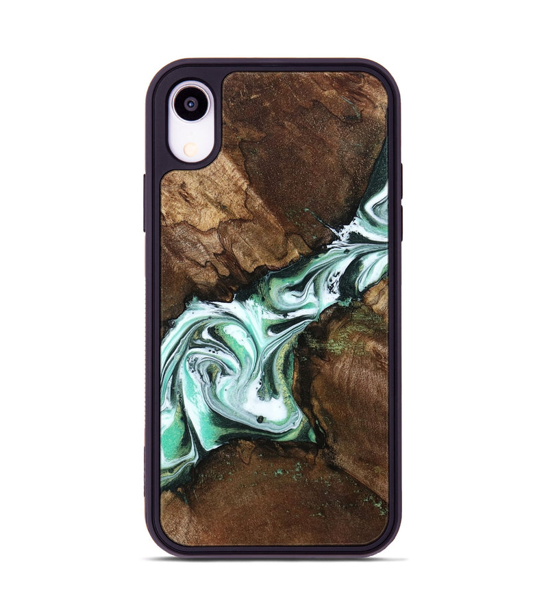 iPhone Xr Wood Phone Case - Yuliana (Green, 798112)