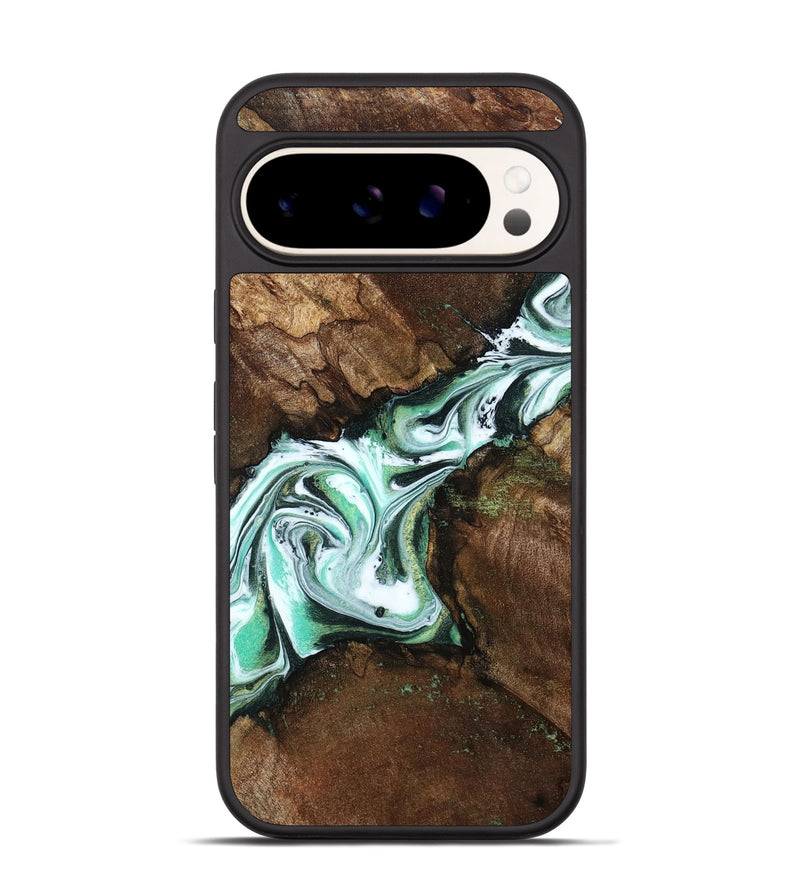 Pixel 9 Pro Wood Phone Case - Yuliana (Green, 798112)