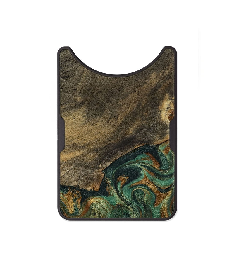 Alloy Wood Wallet - Emely (Green, 798113)