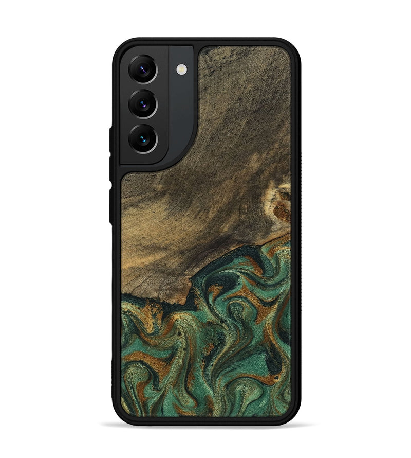 Galaxy S22 Plus Wood Phone Case - Emely (Green, 798113)