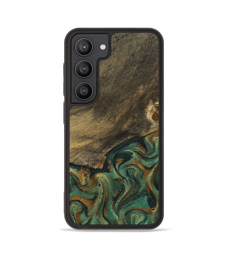 Galaxy S23 Wood Phone Case - Emely (Green, 798113)