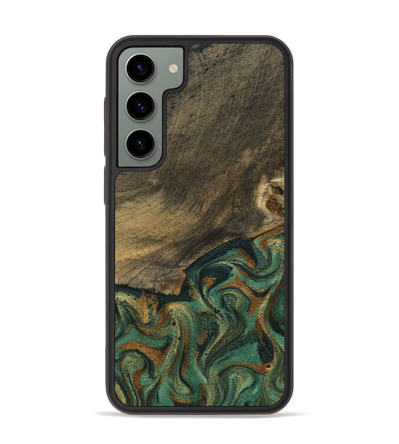 Galaxy S23 Plus Wood Phone Case - Emely (Green, 798113)