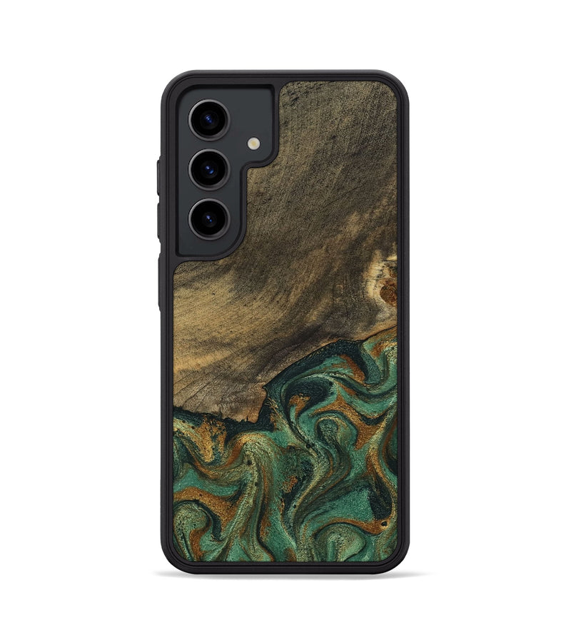 Galaxy S24 Wood Phone Case - Emely (Green, 798113)