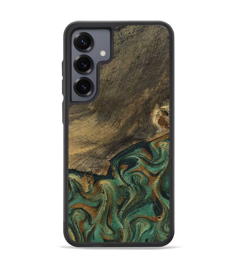 Galaxy S25 Plus Wood Phone Case - Emely (Green, 798113)