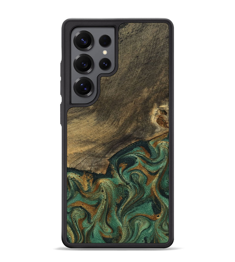 Galaxy S25 Ultra Wood Phone Case - Emely (Green, 798113)