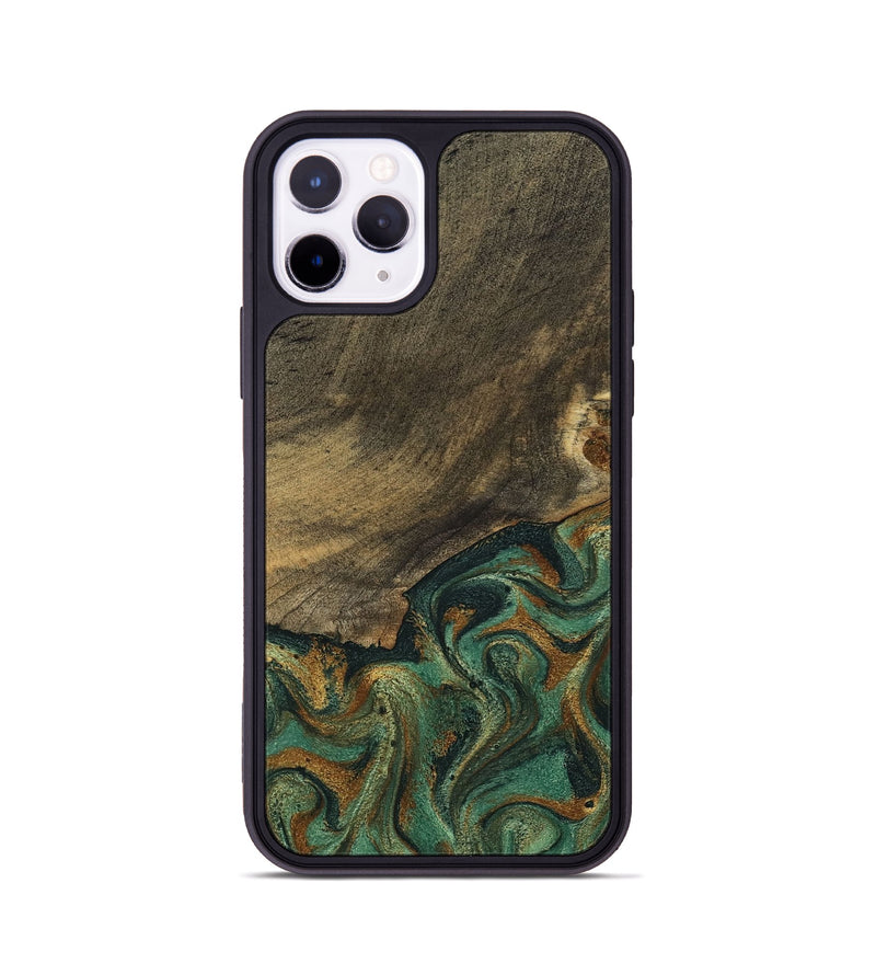 iPhone 11 Pro Wood Phone Case - Emely (Green, 798113)