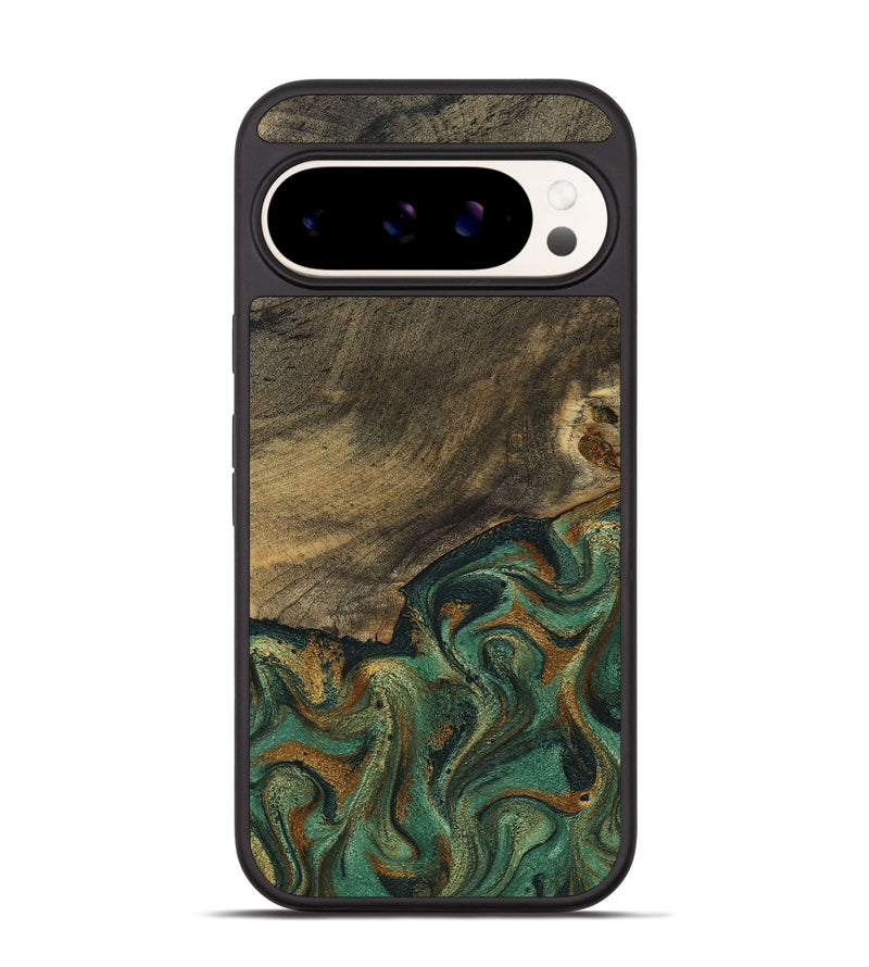 Pixel 9 Pro Wood Phone Case - Emely (Green, 798113)