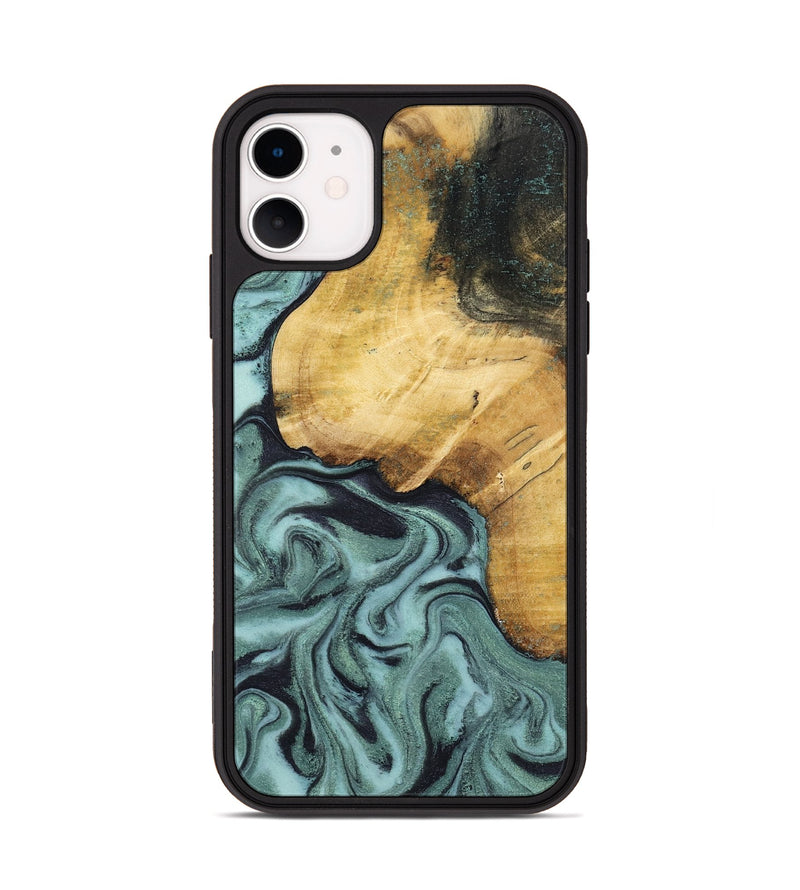 iPhone 11 Wood Phone Case - Arya (Green, 798114)