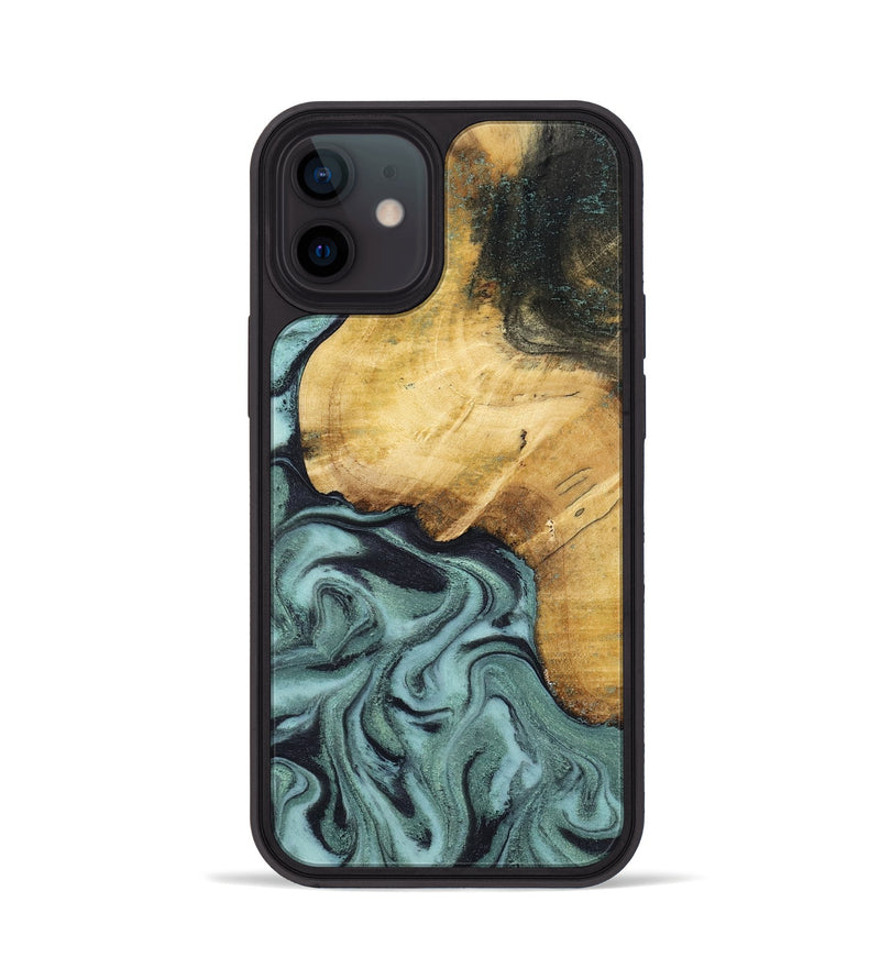 iPhone 12 Wood Phone Case - Arya (Green, 798114)
