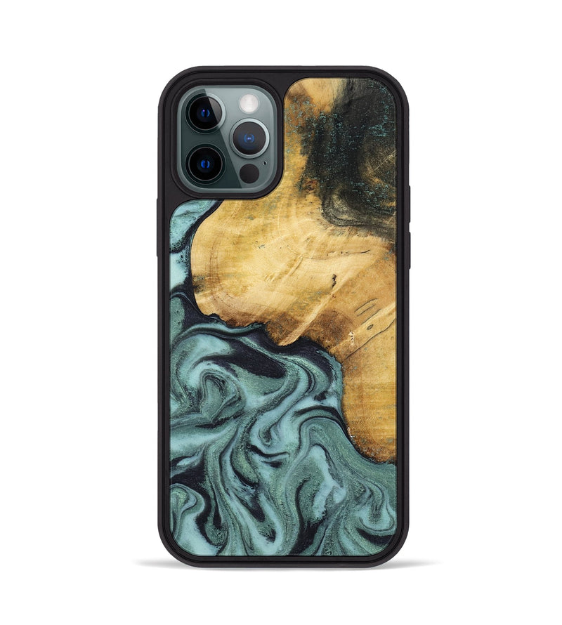 iPhone 12 Pro Wood Phone Case - Arya (Green, 798114)