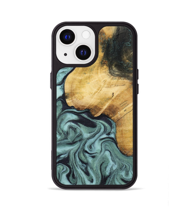 iPhone 13 Wood Phone Case - Arya (Green, 798114)