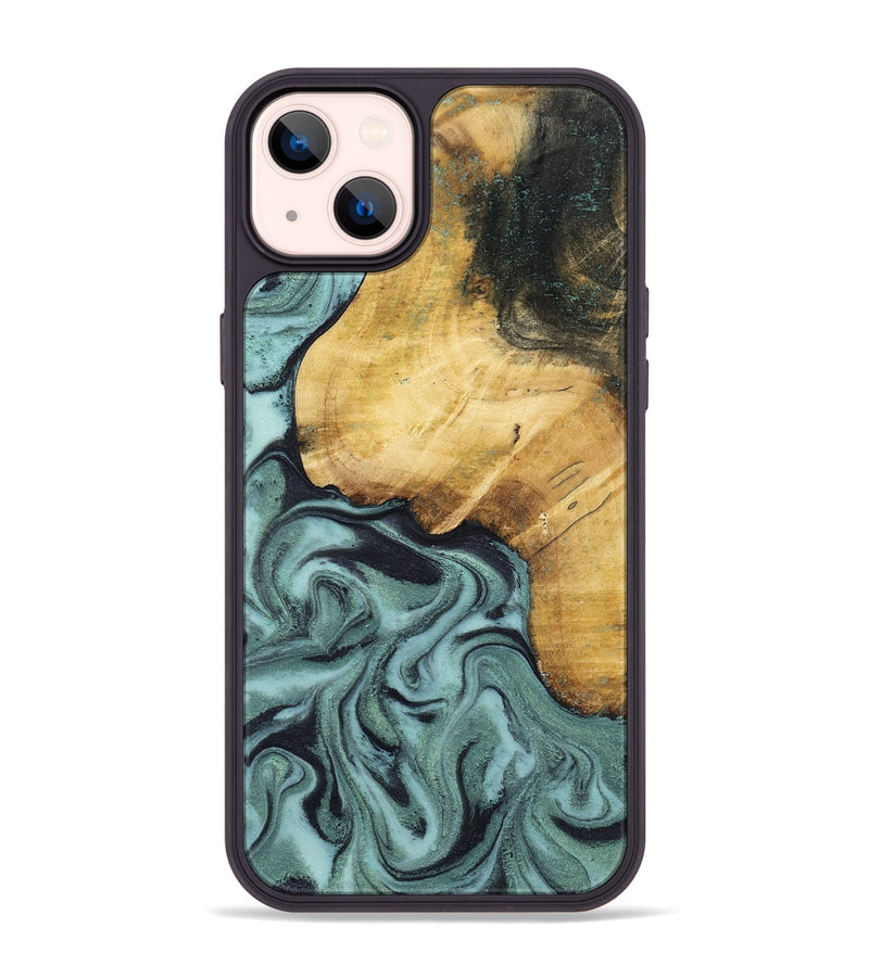 iPhone 14 Plus Wood Phone Case - Arya (Green, 798114)