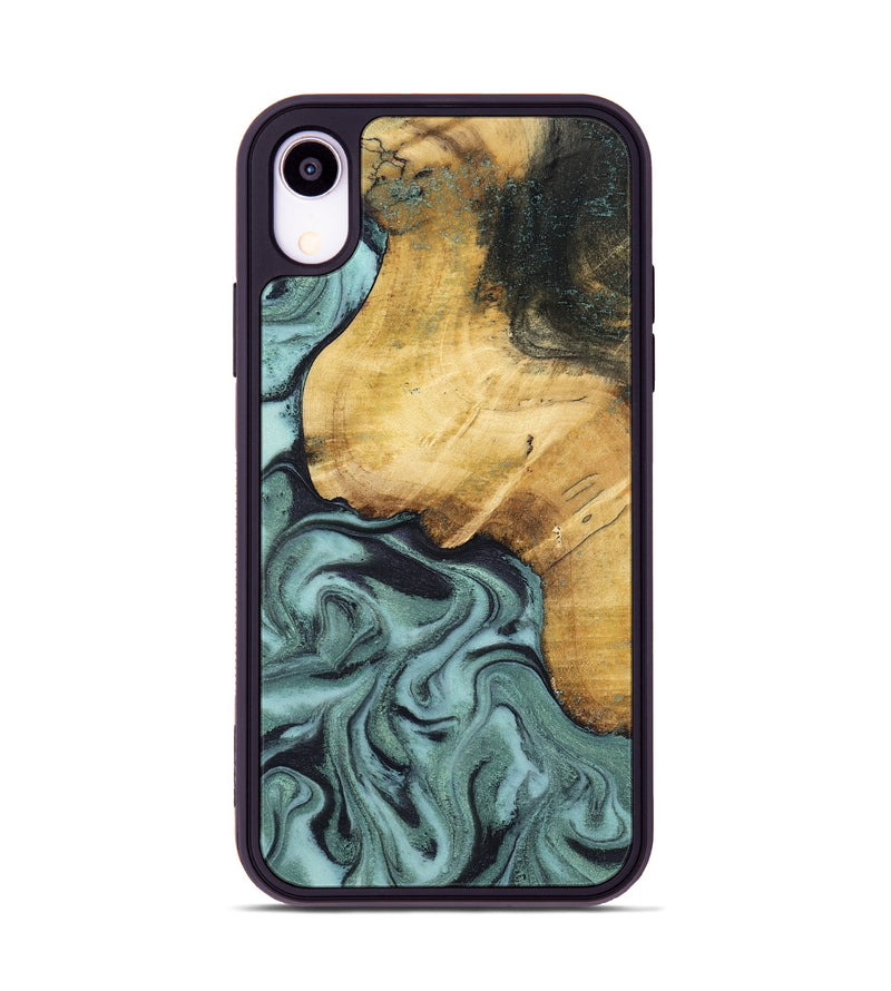 iPhone Xr Wood Phone Case - Arya (Green, 798114)