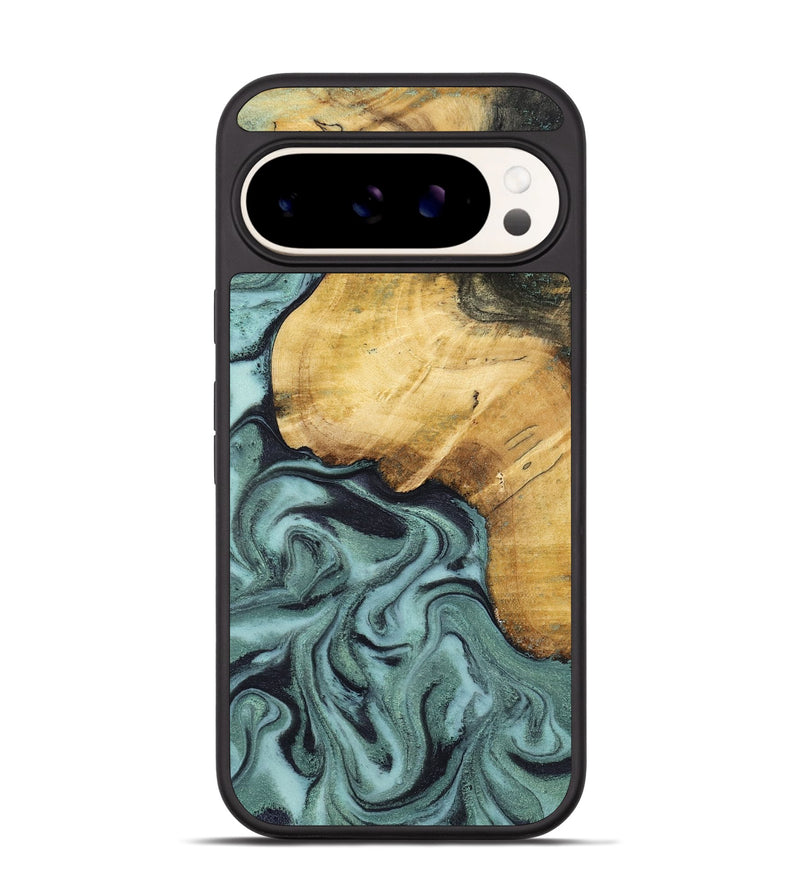 Pixel 9 Pro Wood Phone Case - Arya (Green, 798114)