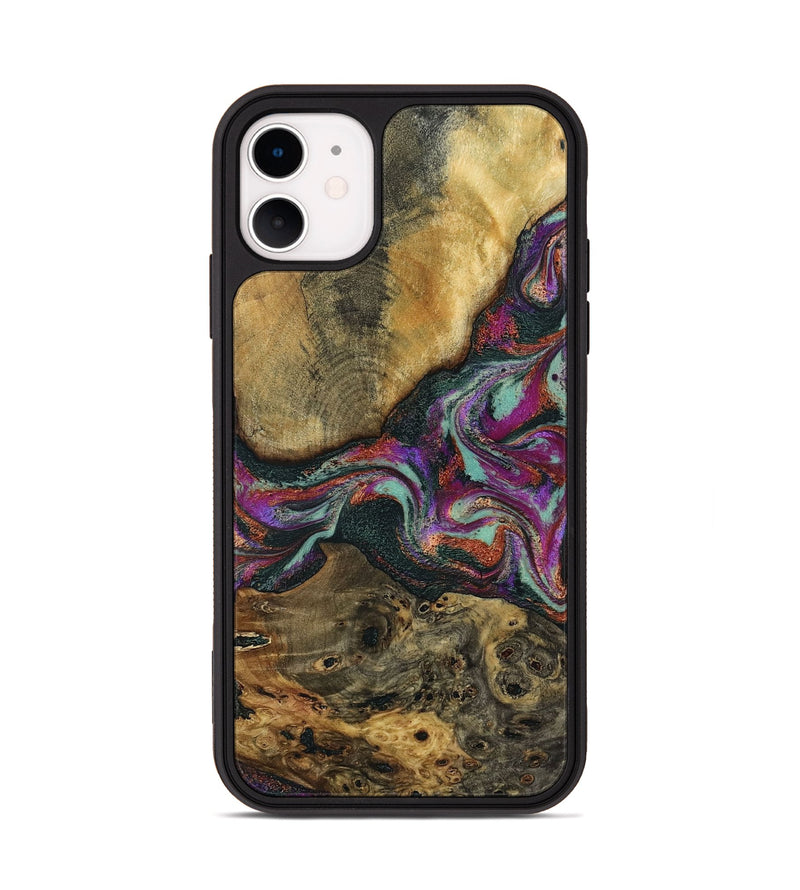 iPhone 11 Wood Phone Case - Brant (Green, 798115)