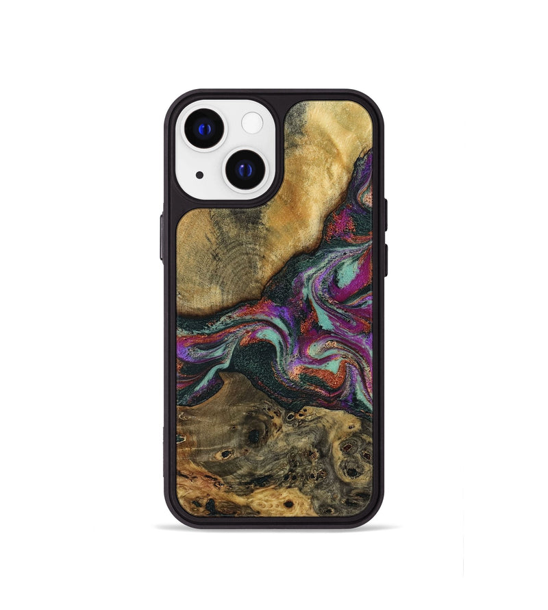 iPhone 13 mini Wood Phone Case - Brant (Green, 798115)