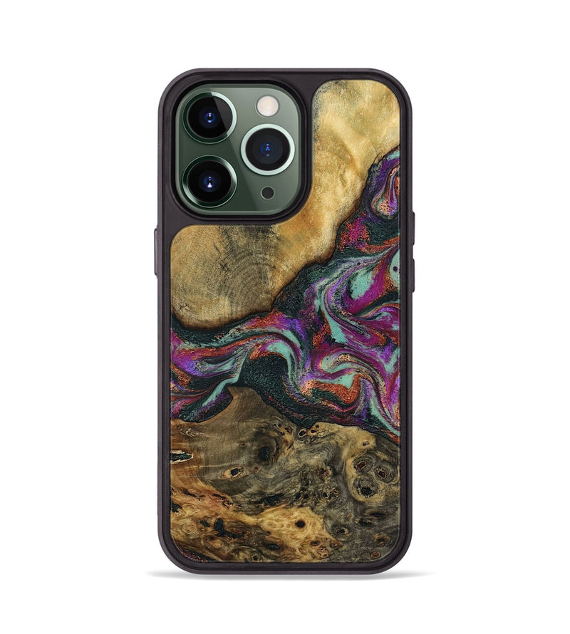 iPhone 13 Pro Wood Phone Case - Brant (Green, 798115)