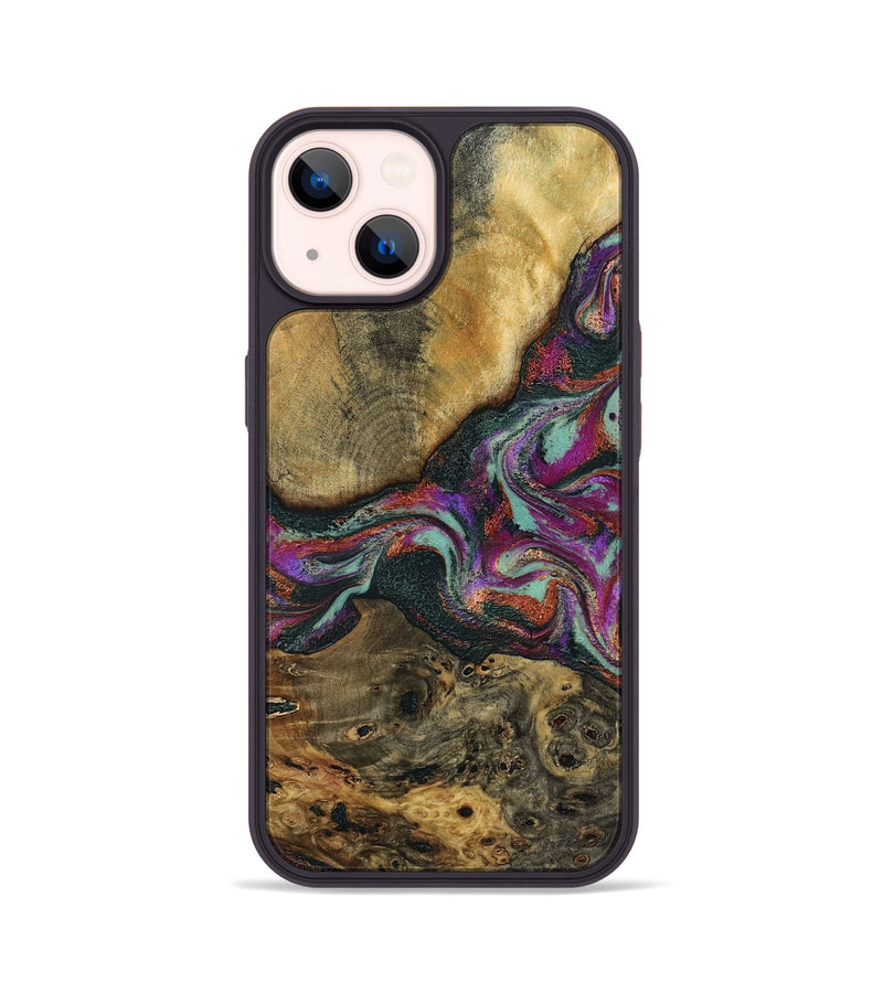 iPhone 14 Wood Phone Case - Brant (Green, 798115)