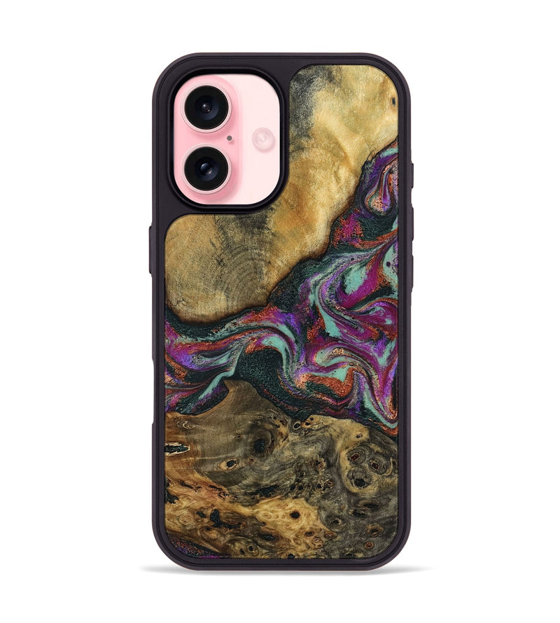 iPhone 16 Wood Phone Case - Brant (Green, 798115)
