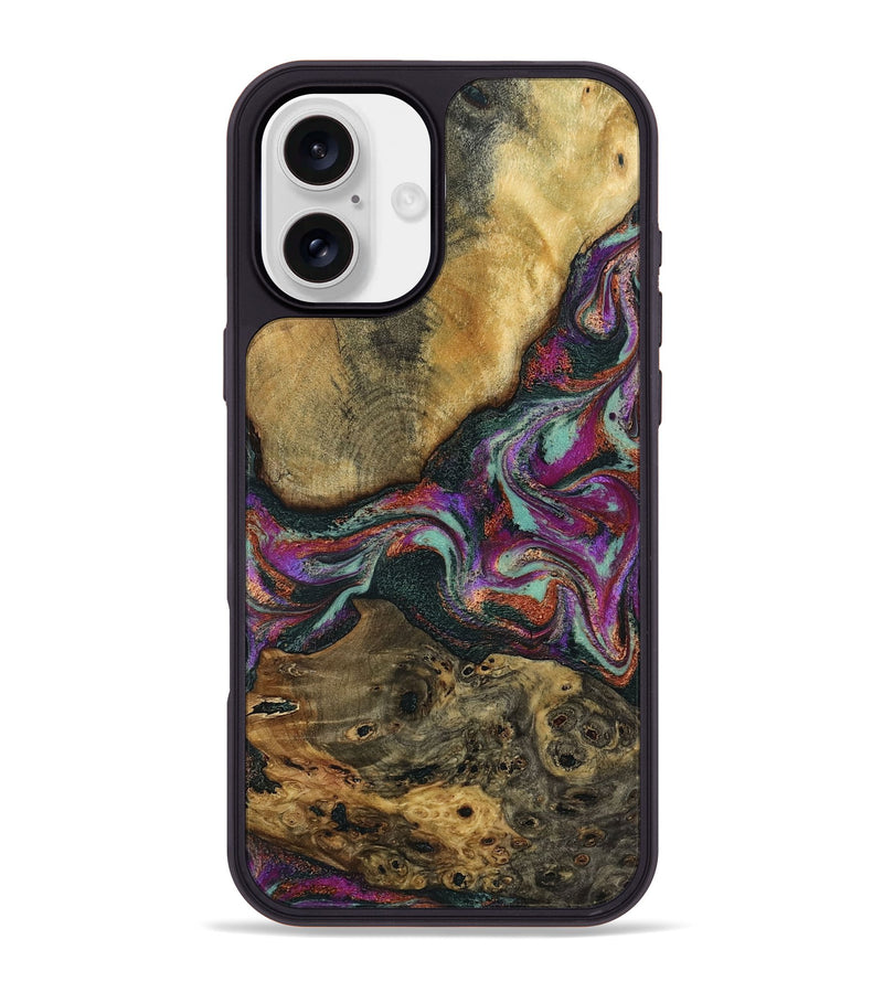 iPhone 16 Plus Wood Phone Case - Brant (Green, 798115)