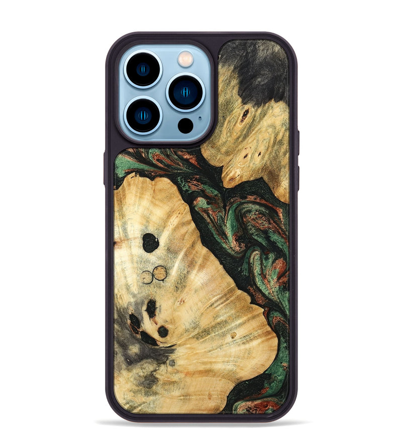 iPhone 14 Pro Max Wood Phone Case - Kailyn (Green, 798116)