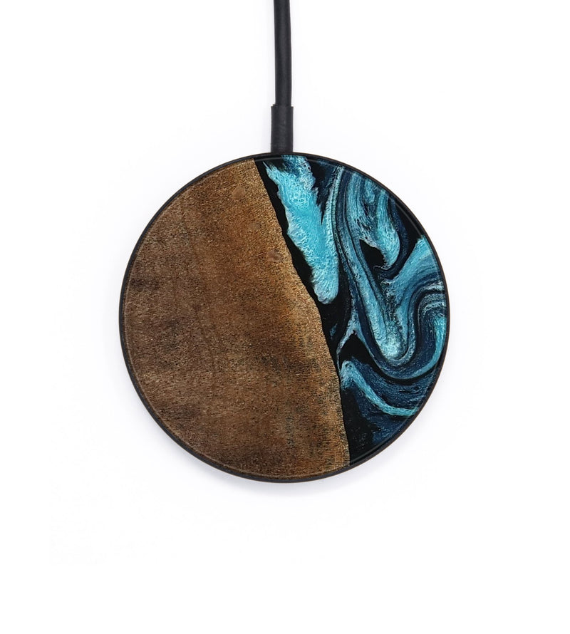 Circle Wood Wireless Charger - Isis (Blue, 798118)