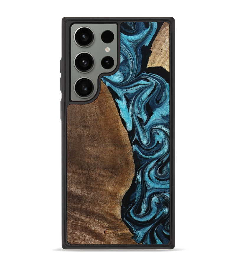 Galaxy S23 Ultra Wood Phone Case - Isis (Blue, 798118)