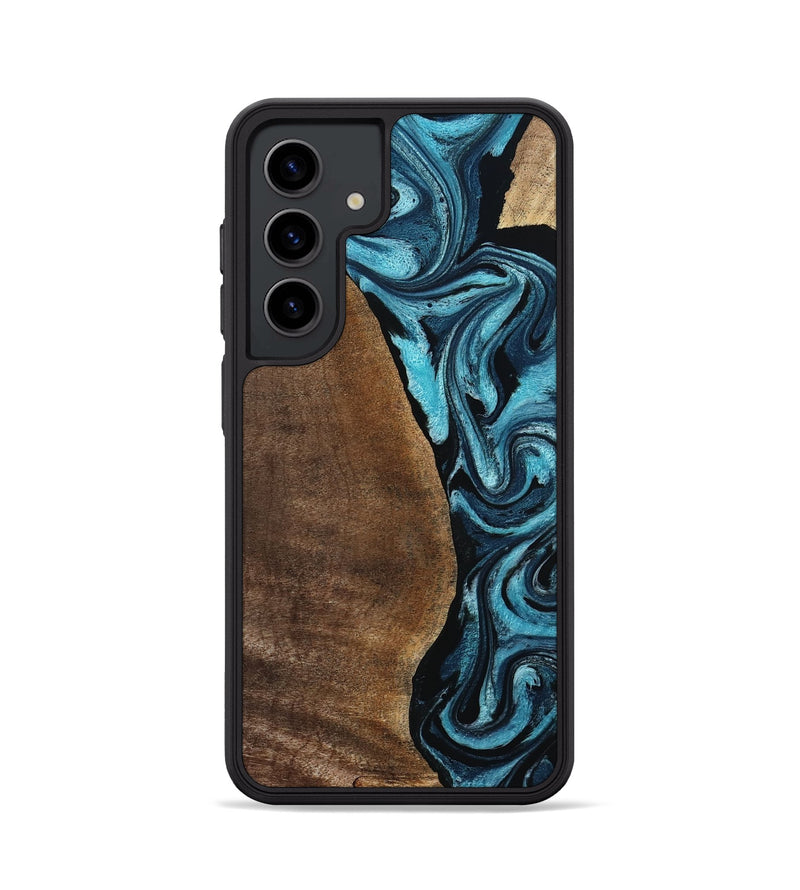 Galaxy S24 Wood Phone Case - Isis (Blue, 798118)