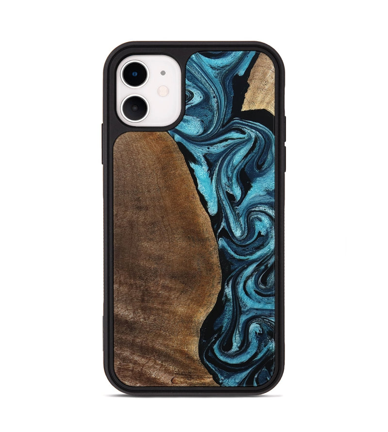 iPhone 11 Wood Phone Case - Isis (Blue, 798118)