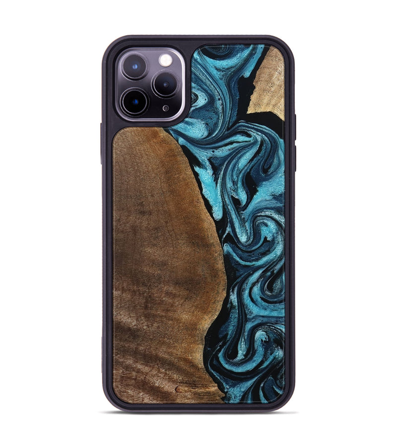 iPhone 11 Pro Max Wood Phone Case - Isis (Blue, 798118)