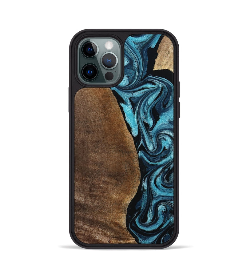 iPhone 12 Pro Wood Phone Case - Isis (Blue, 798118)