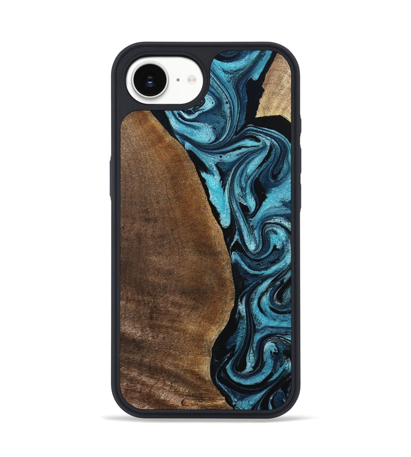 iPhone 16e Wood Phone Case - Isis (Blue, 798118)