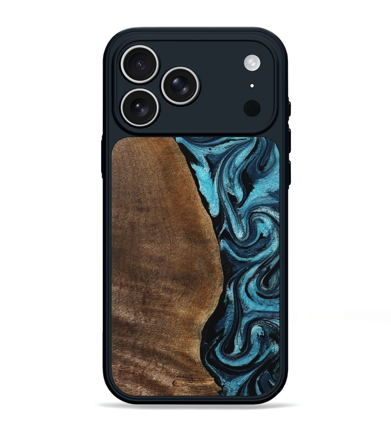 iPhone 17 Pro Max Wood Phone Case - Isis (Blue, 798118)