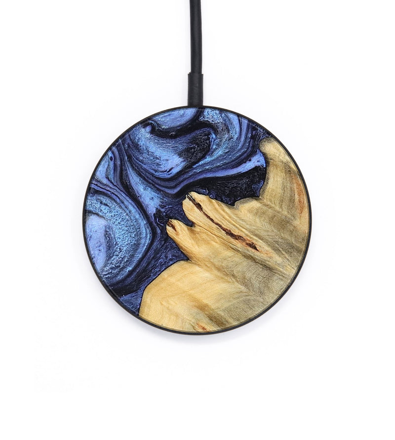 Circle Wood Wireless Charger - Joelle (Blue, 798120)