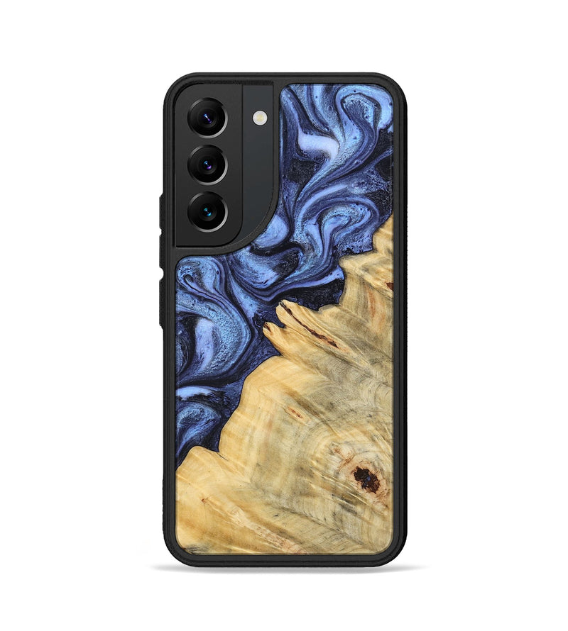 Galaxy S22 Wood Phone Case - Joelle (Blue, 798120)