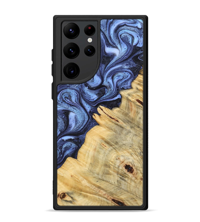 Galaxy S22 Ultra Wood Phone Case - Joelle (Blue, 798120)