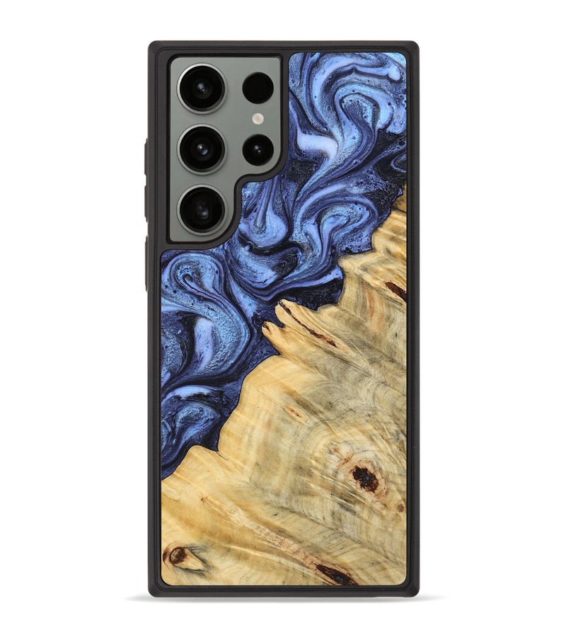 Galaxy S23 Ultra Wood Phone Case - Joelle (Blue, 798120)