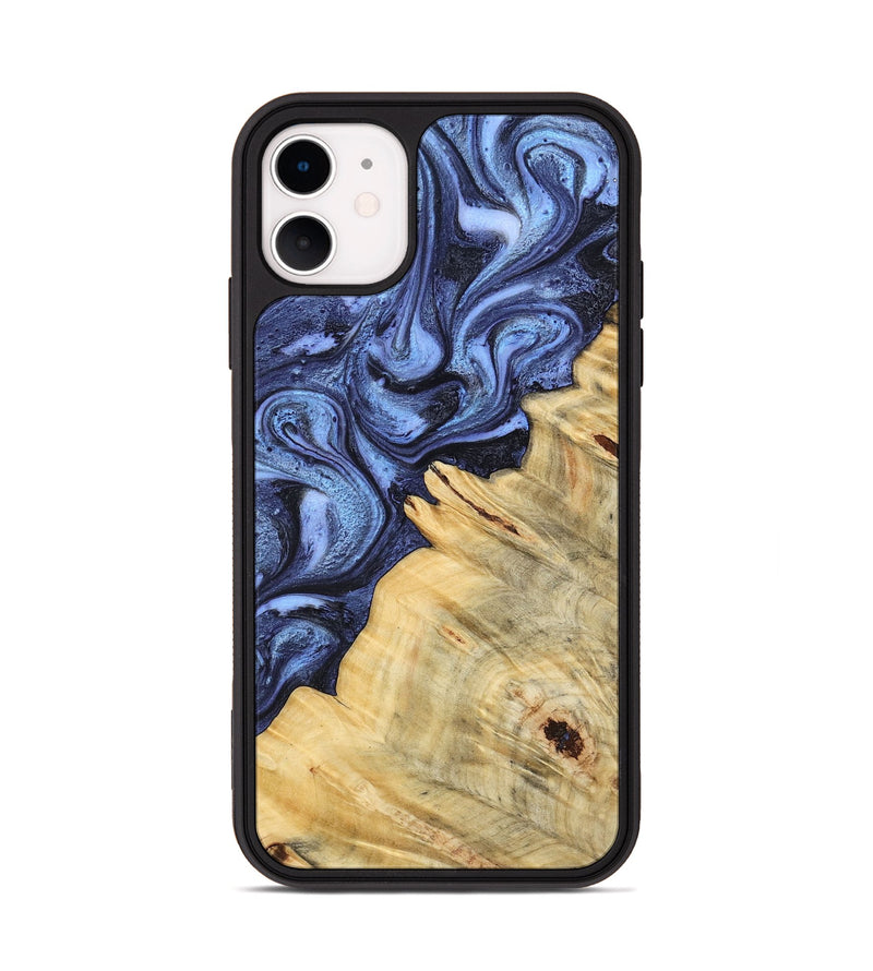 iPhone 11 Wood Phone Case - Joelle (Blue, 798120)