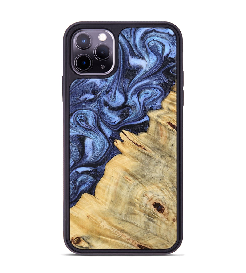 iPhone 11 Pro Max Wood Phone Case - Joelle (Blue, 798120)