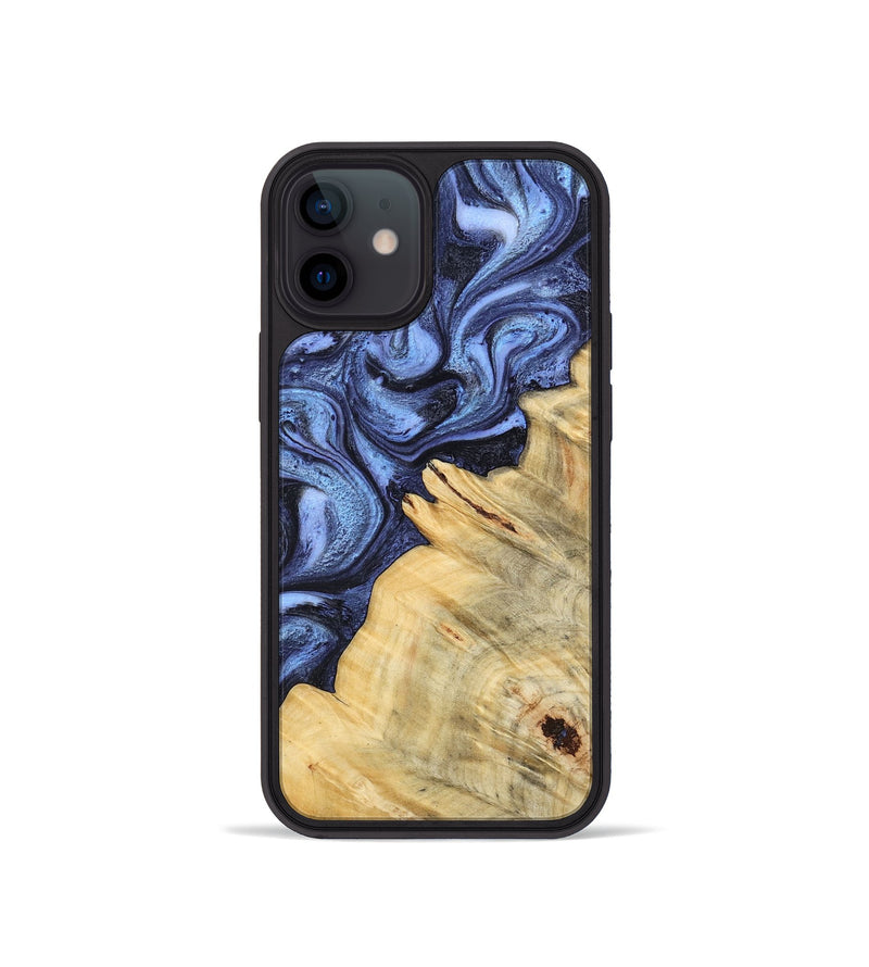 iPhone 12 mini Wood Phone Case - Joelle (Blue, 798120)