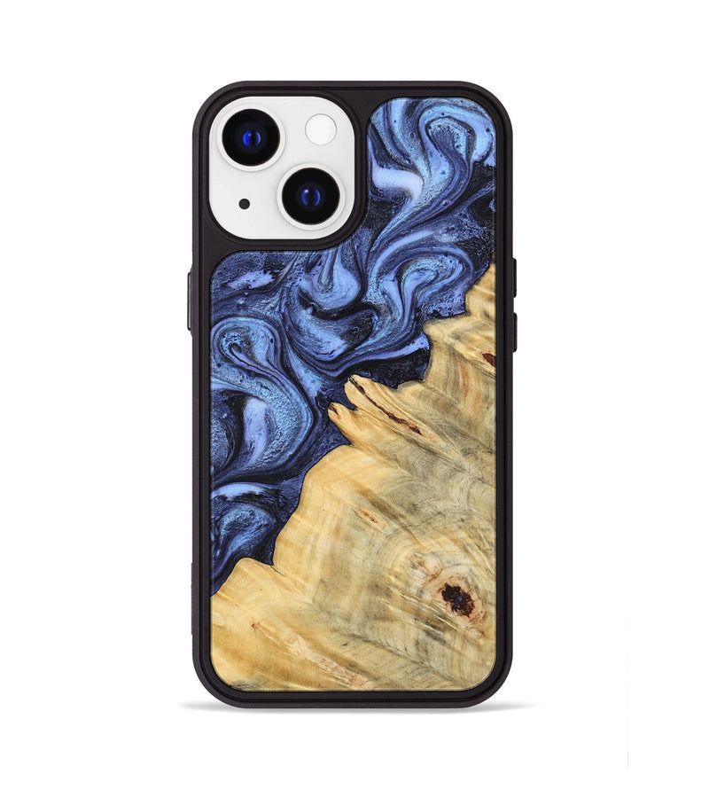 iPhone 13 Wood Phone Case - Joelle (Blue, 798120)
