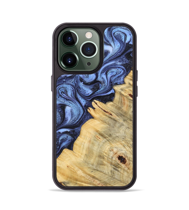 iPhone 13 Pro Wood Phone Case - Joelle (Blue, 798120)