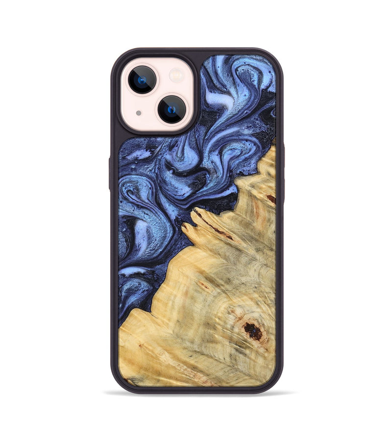 iPhone 14 Wood Phone Case - Joelle (Blue, 798120)