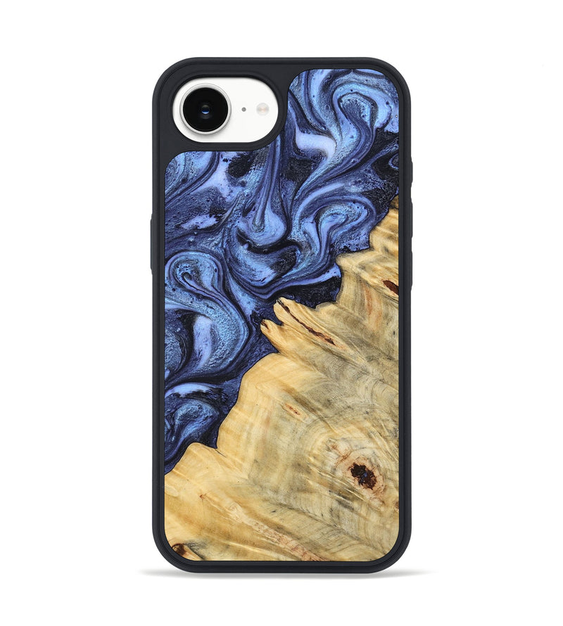 iPhone 16e Wood Phone Case - Joelle (Blue, 798120)