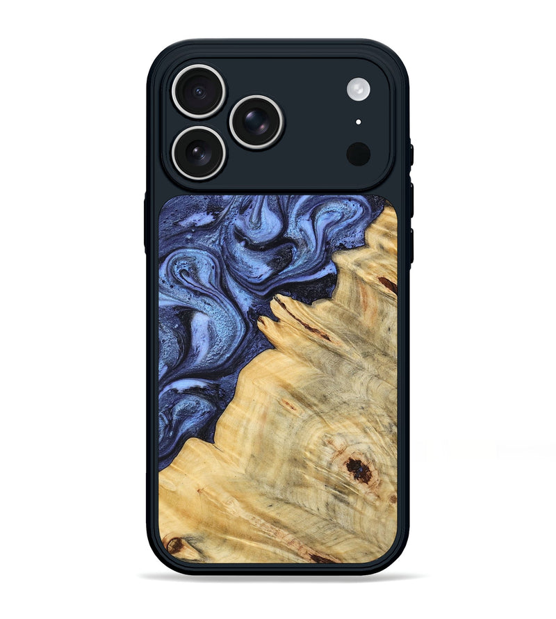 iPhone 17 Pro Max Wood Phone Case - Joelle (Blue, 798120)