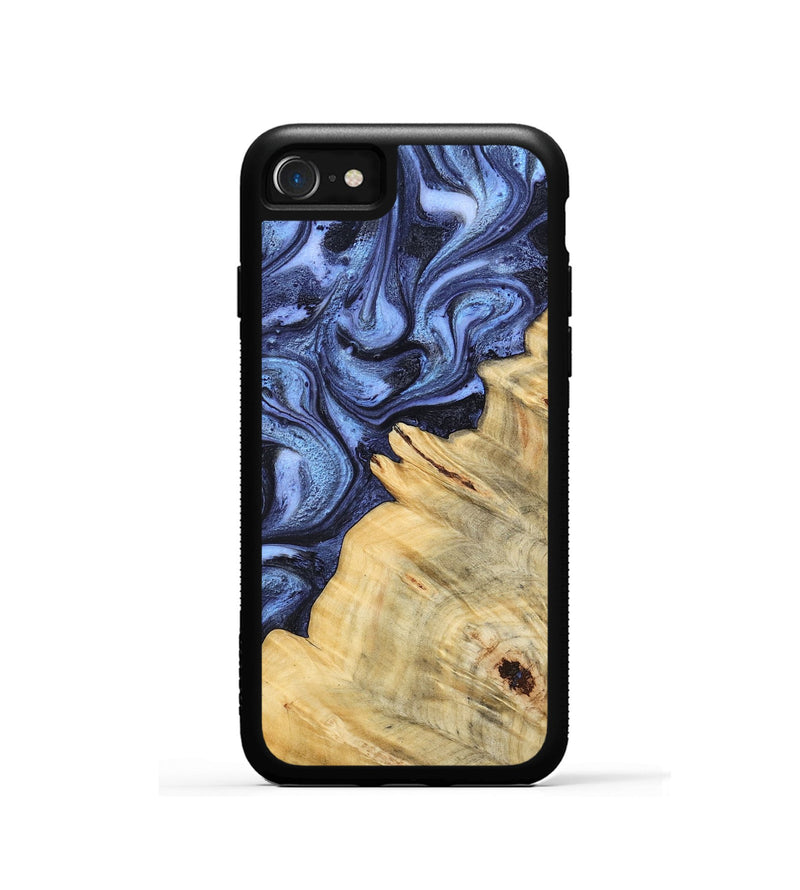 iPhone SE Wood Phone Case - Joelle (Blue, 798120)