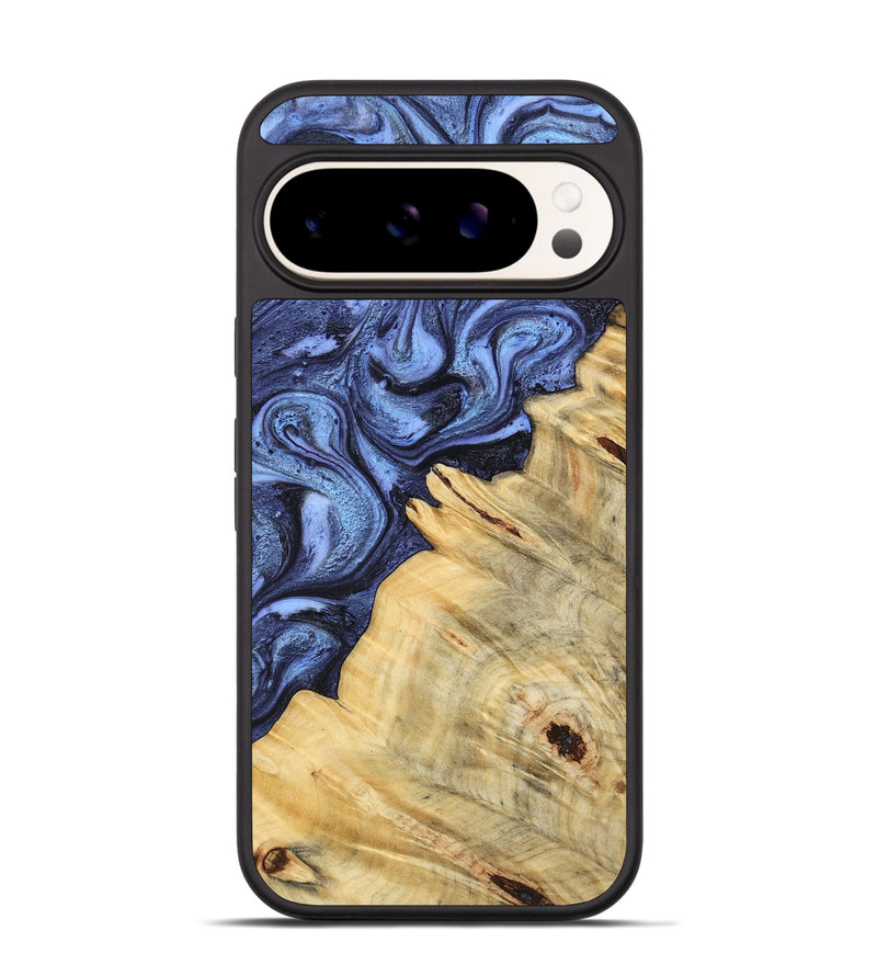 Pixel 9 Pro Wood Phone Case - Joelle (Blue, 798120)