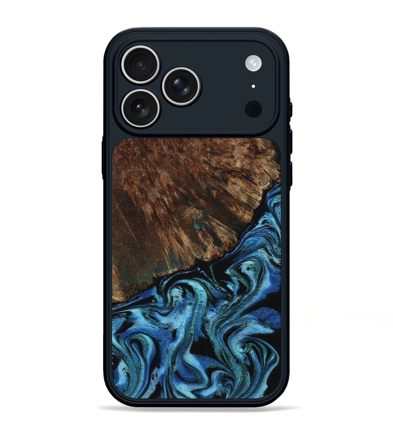 iPhone 17 Pro Max Wood Phone Case - Marie (Blue, 798122)