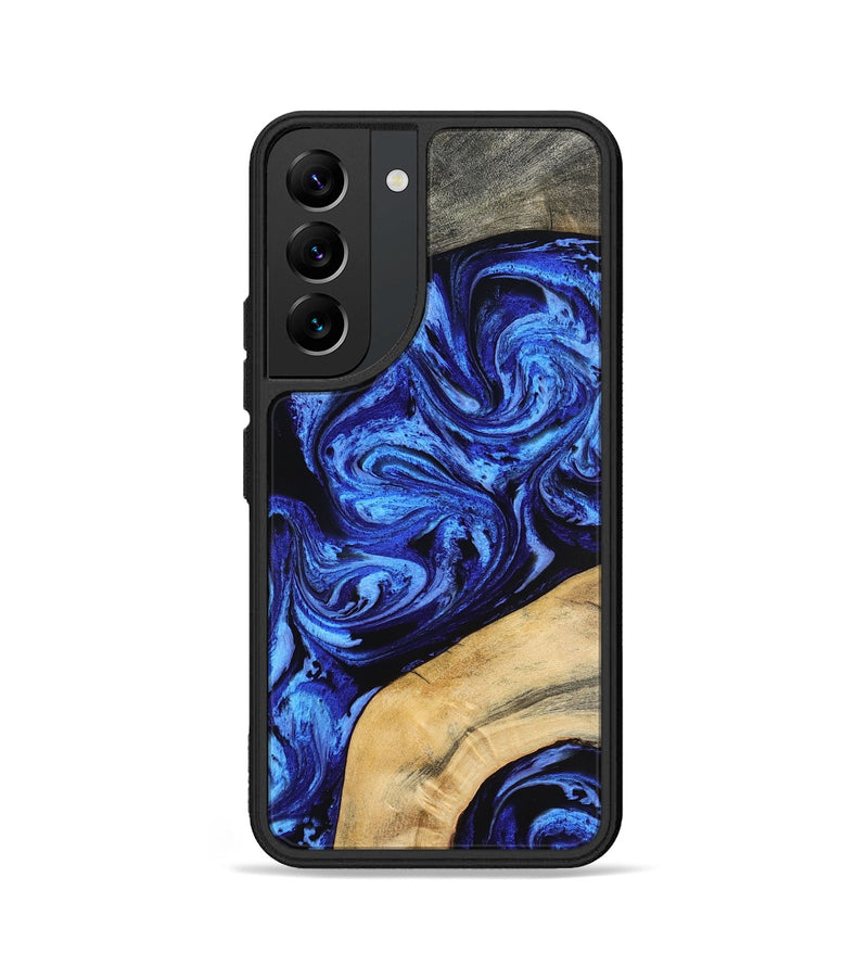 Galaxy S22 Wood Phone Case - Mariana (Blue, 798123)